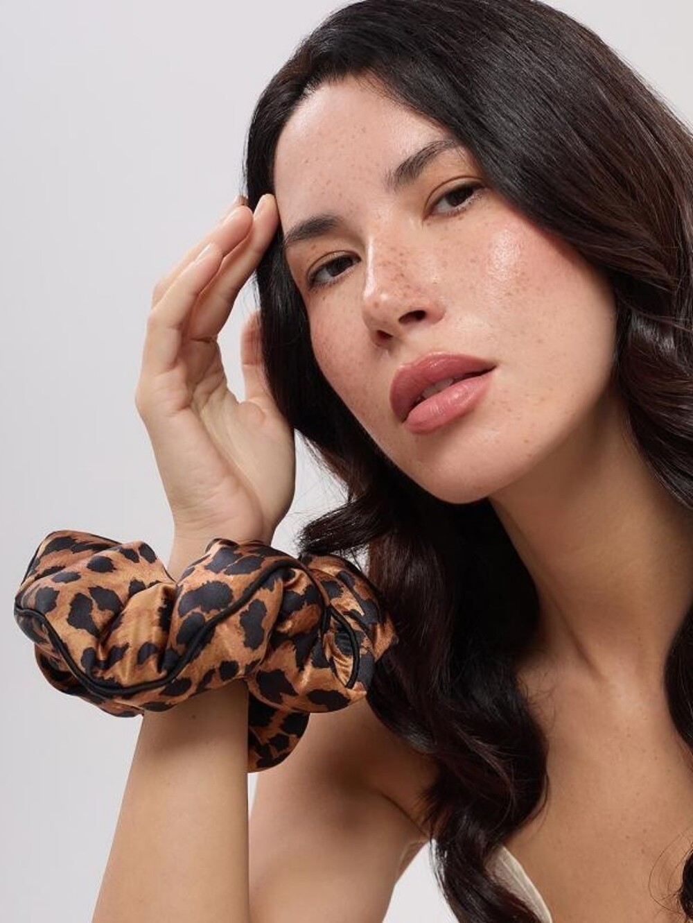 New DROWSY Padded Silk Scrunchie - Leopard (Limited Edition Wild Thing)
